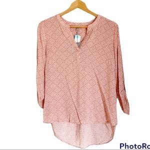daniel rainn high low hem 3/4 sleeve stitch fix top